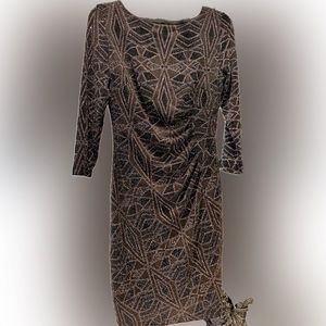 Anne Klein Dress with Metallic Accents Sz 4